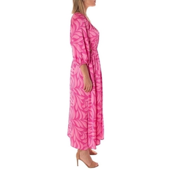 Taylor
Printed V-Neck Long Sleeve Side Cut Out Midi Dress - Picture 2 of 11